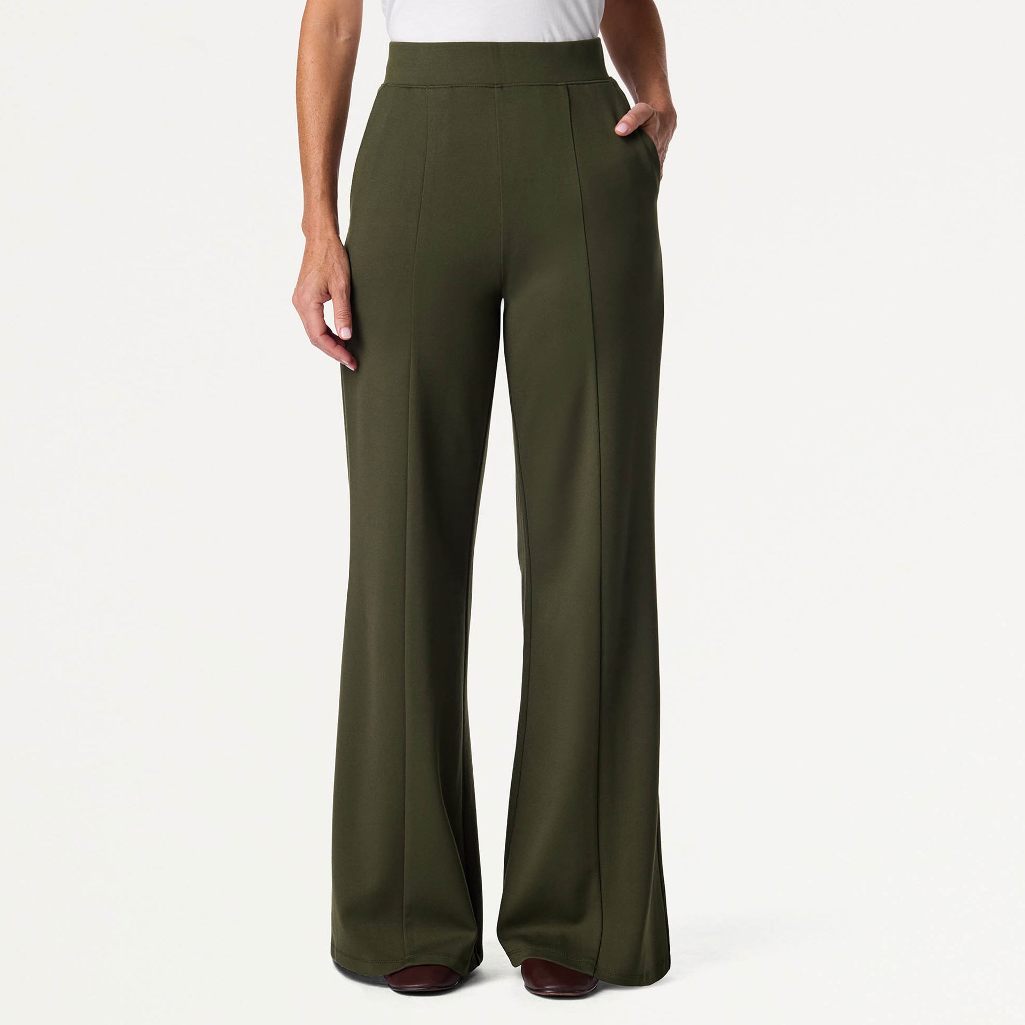 Josie Wide-Leg UltraSOFT™ Scrub Pant - Deep Olive