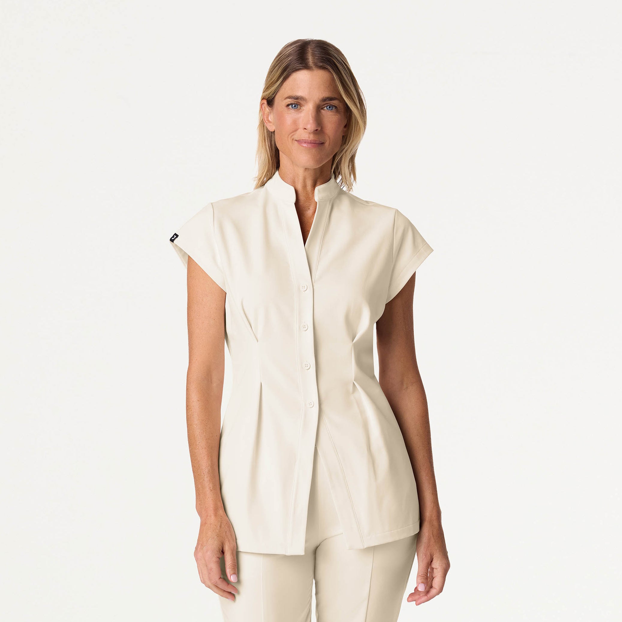 The Tailored Tunic Scrub Set - Birch