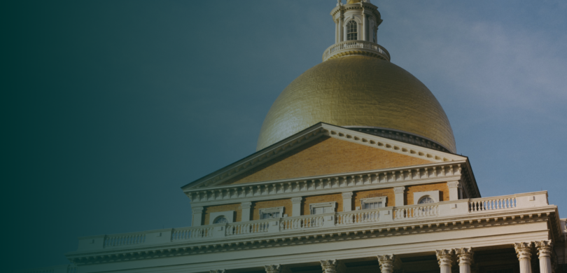 The Massachusetts state house.